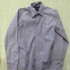 Ralph Lauren Button Down Shirt, size 10, purple/green